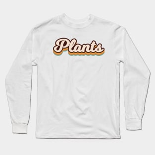 Plants Retro Long Sleeve T-Shirt